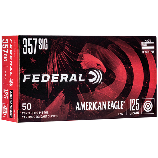 FED AMERICAN EAGLE 357SIG 125GR FMJ 50/20 - Sale